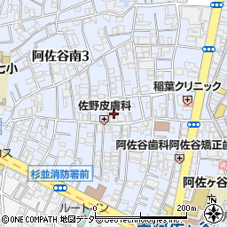 東京都杉並区阿佐谷南3丁目27-7周辺の地図