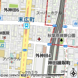 東京都千代田区外神田4丁目9周辺の地図