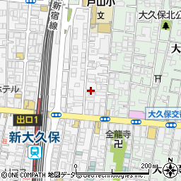 東京都新宿区百人町2丁目1-9周辺の地図