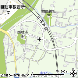 山梨県甲州市塩山下萩原2106周辺の地図