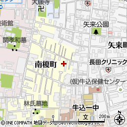 東京都新宿区南榎町25周辺の地図