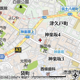 京の鳥どころ 八起庵 神楽坂店周辺の地図