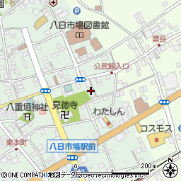 千葉県匝瑳市八日市場イ2965周辺の地図