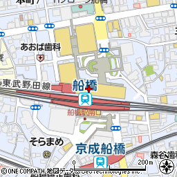 アクセーヌ化粧品東武百貨店　船橋店コーナー周辺の地図