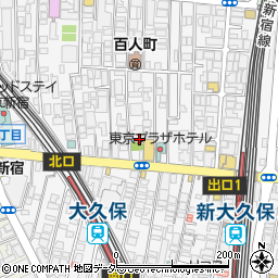 東京都新宿区百人町2丁目17-6周辺の地図