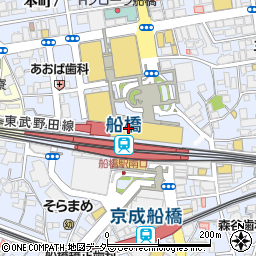 フラッグスカフェ 船橋東武店周辺の地図
