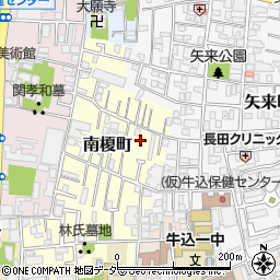 東京都新宿区南榎町26周辺の地図