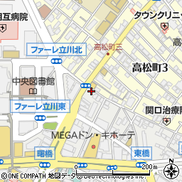 名鉄協商立川曙町２丁目ＳＳ駐車場周辺の地図