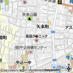 東京都新宿区矢来町周辺の地図