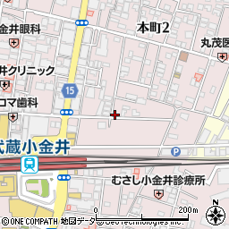 丸美屋小金井店周辺の地図