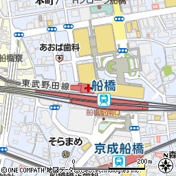 みずほ銀行東武船橋駅 ＡＴＭ周辺の地図