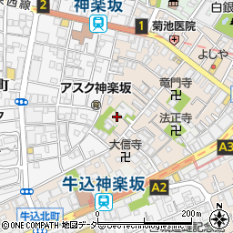 東京都新宿区横寺町16周辺の地図