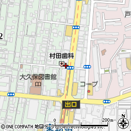 松屋大久保２丁目店周辺の地図