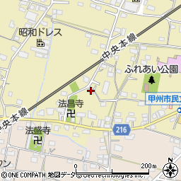 山梨県甲州市塩山上塩後349周辺の地図