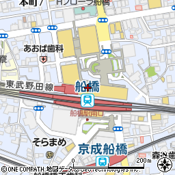 シャネルフレグランス＆ビューティ東武船橋店周辺の地図