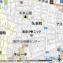 東京都新宿区矢来町4周辺の地図