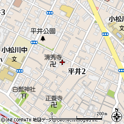 東京都江戸川区平井2丁目14-14周辺の地図