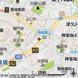 東京都新宿区岩戸町1周辺の地図