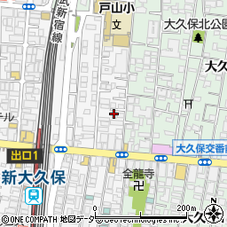 東京都新宿区百人町2丁目1-49周辺の地図