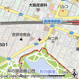 武蔵野倶楽部周辺の地図