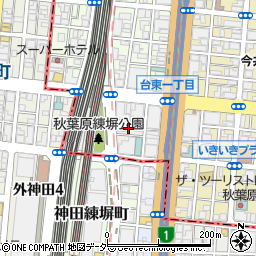 東京都台東区秋葉原3周辺の地図