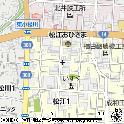 松江バツテイングセンター周辺の地図