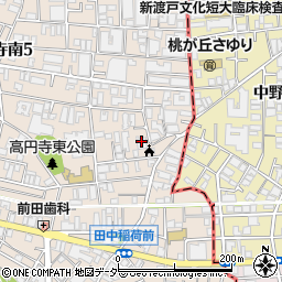高円寺テラスハウス周辺の地図