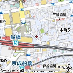 ＹＵＭＥボーカル教室 千葉/船橋校周辺の地図