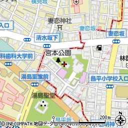 宮本公園トイレ周辺の地図