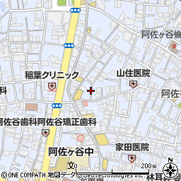東京都杉並区阿佐谷南周辺の地図