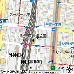 東京都台東区秋葉原周辺の地図