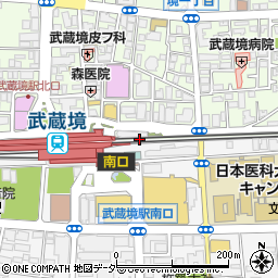 マツモトキヨシｎｏｎｏｗａ武蔵境店周辺の地図
