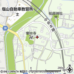 山梨県甲州市塩山下萩原2093周辺の地図