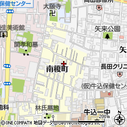 東京都新宿区南榎町29周辺の地図