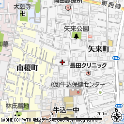 東京都新宿区矢来町17周辺の地図