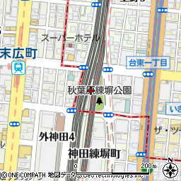 東京都台東区秋葉原4周辺の地図
