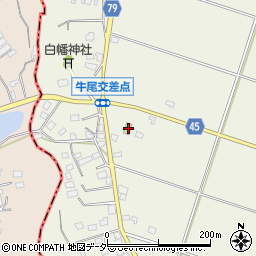 千葉県香取郡多古町牛尾2543周辺の地図