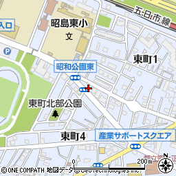 昭島警察署東町地域安全センター周辺の地図