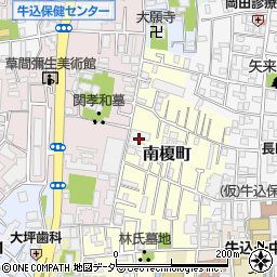 東京都新宿区南榎町38周辺の地図