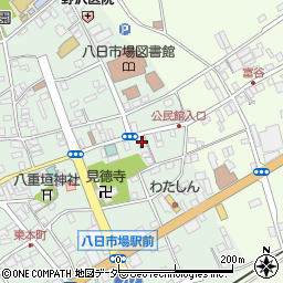 千葉県匝瑳市八日市場イ2966周辺の地図