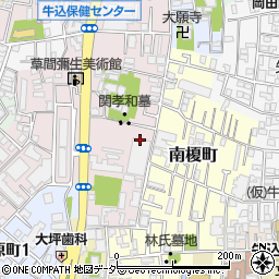 東京都新宿区弁天町91周辺の地図