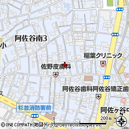 東京都杉並区阿佐谷南3丁目27-10周辺の地図