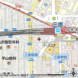 ローソンＪＲ三鷹駅南口店周辺の地図