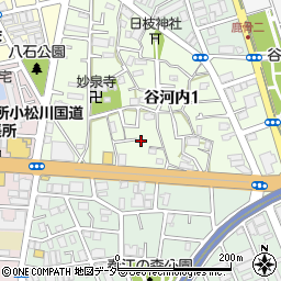 東京都江戸川区谷河内1丁目9周辺の地図