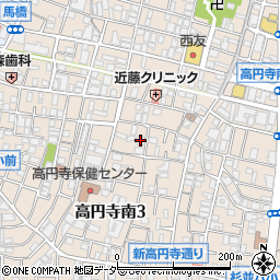 パラスト高円寺周辺の地図