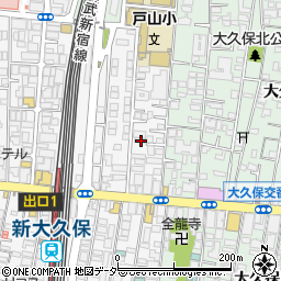 東京都新宿区百人町2丁目1-11周辺の地図
