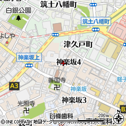 神楽坂ＳＨＵＮ分家周辺の地図