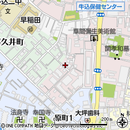 東京都新宿区弁天町167周辺の地図