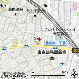 ヴァンガード北新宿周辺の地図