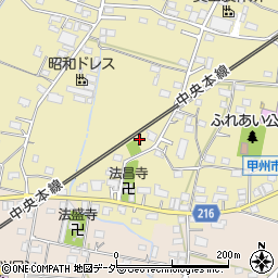 山梨県甲州市塩山上塩後609周辺の地図